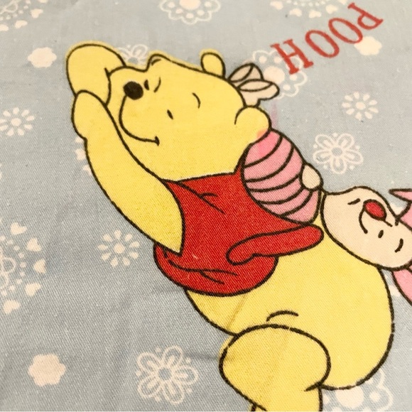 Winnie the Pooh Piglet Flat Bed Sheet 70” x 57” - Picture 6 of 15